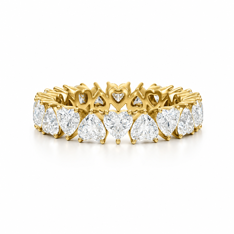 Heart Shape Heart Shape Eternity Band
