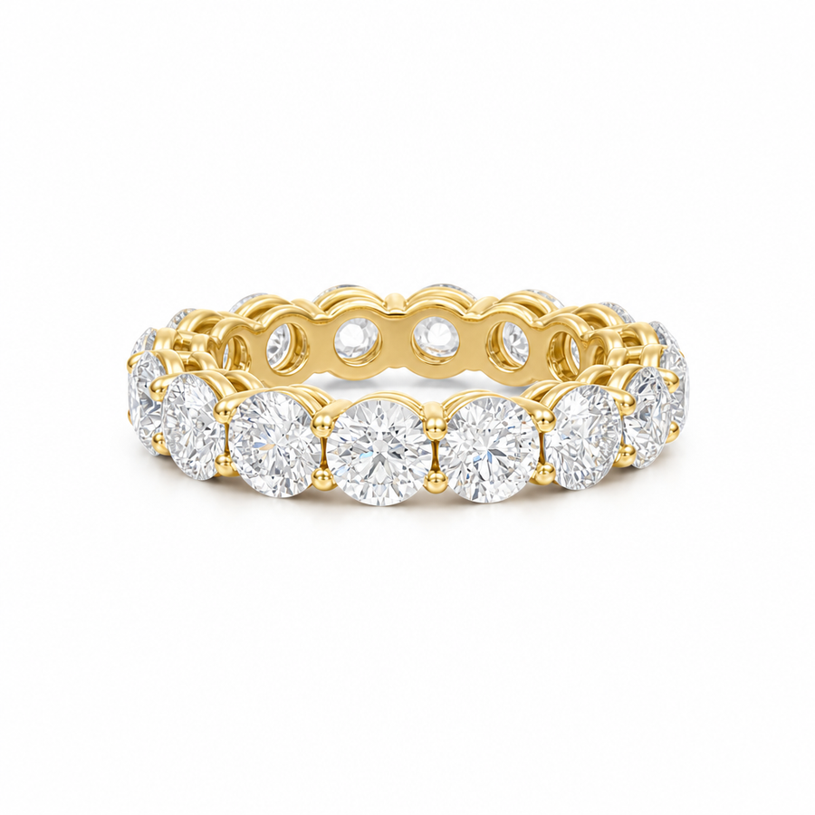 Round Basket Eternity Band