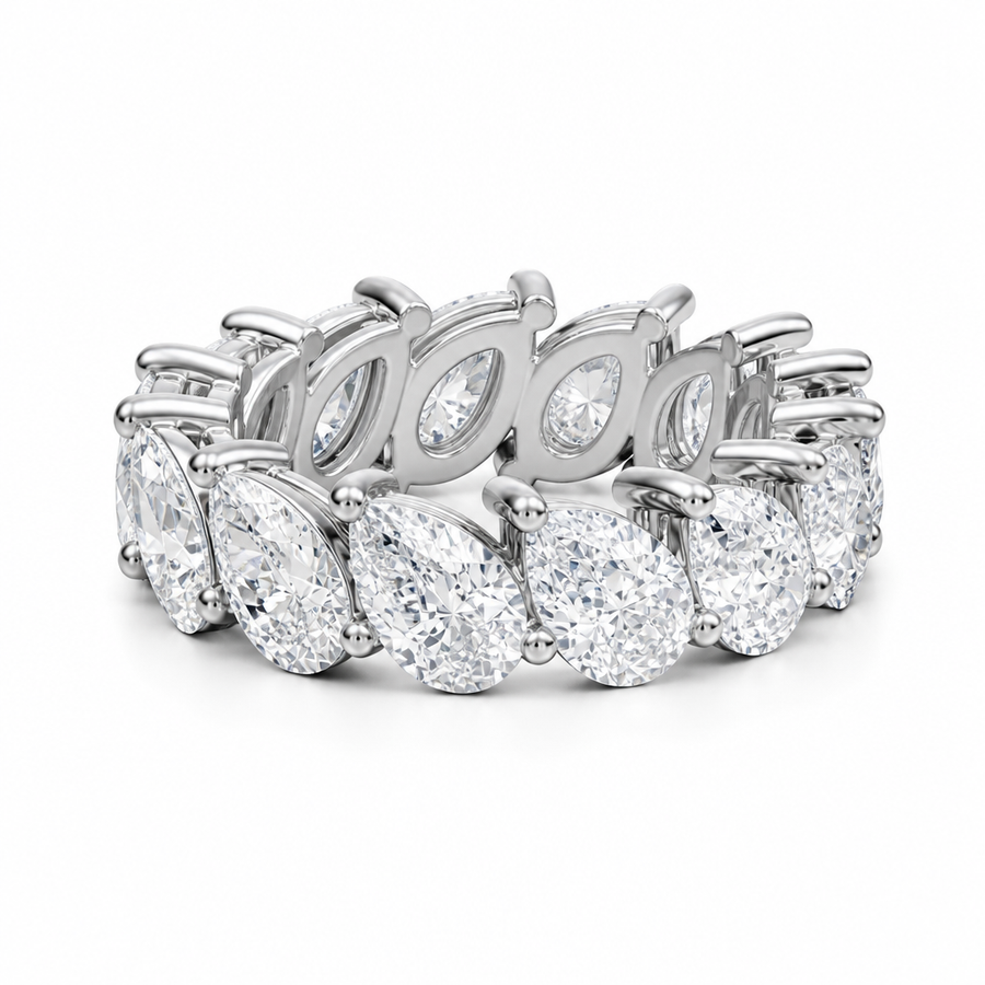 Slanted Pear Eternity Band