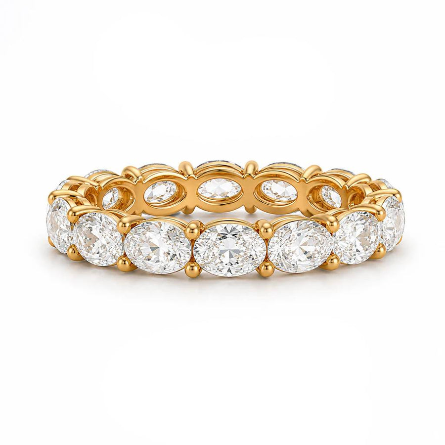 Horizontal Oval Eternity Band