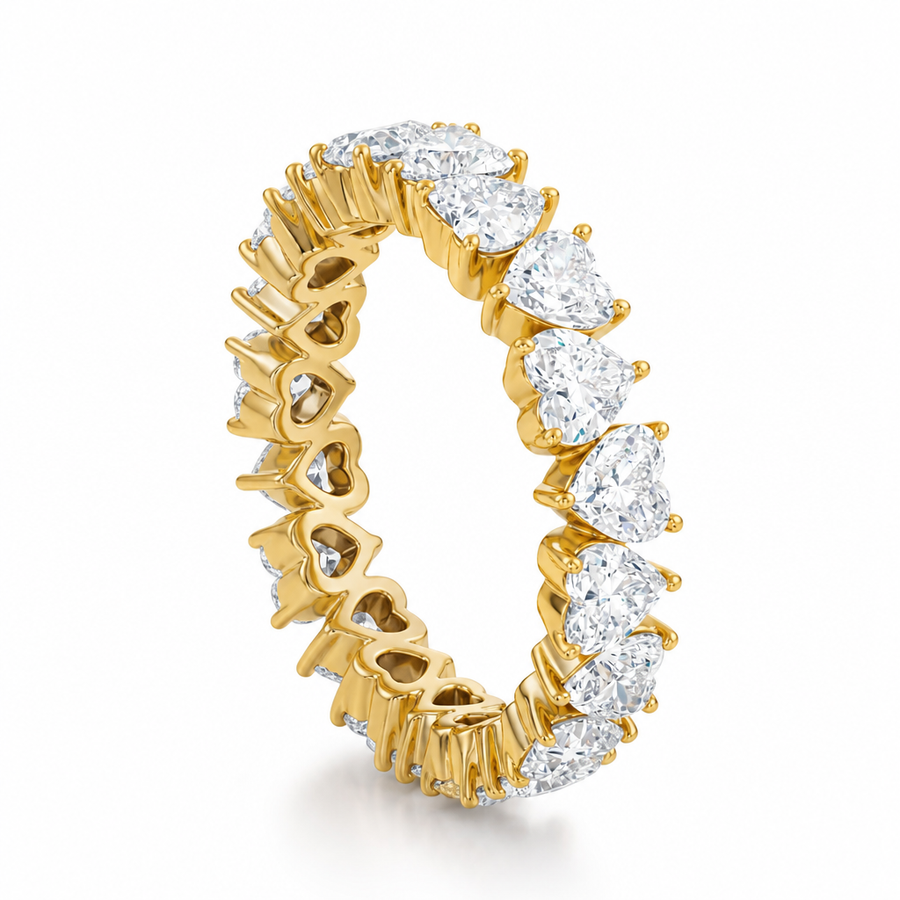 Heart Shape Heart Shape Eternity Band