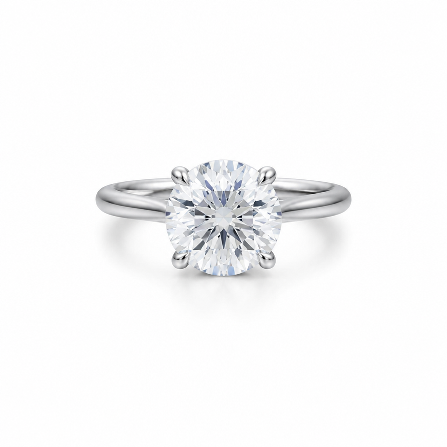 Round Classic Cathedral Ring