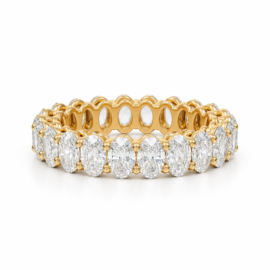 Oval Basket Eternity Band