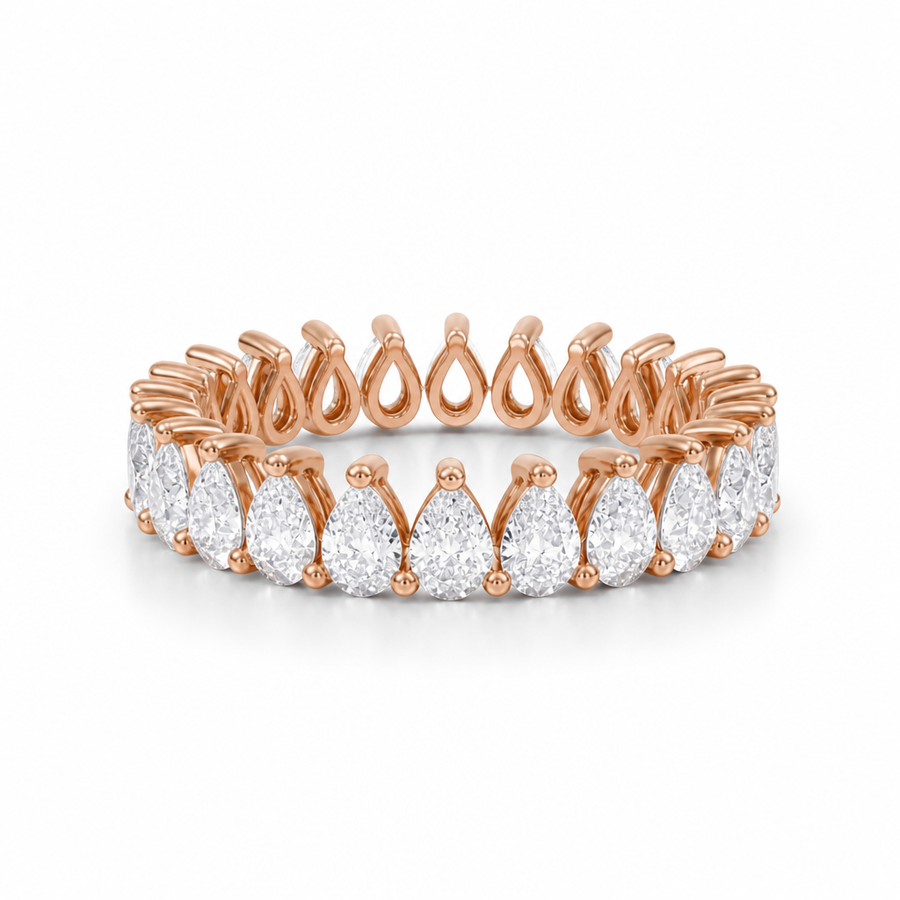 Pear Basket Eternity Band
