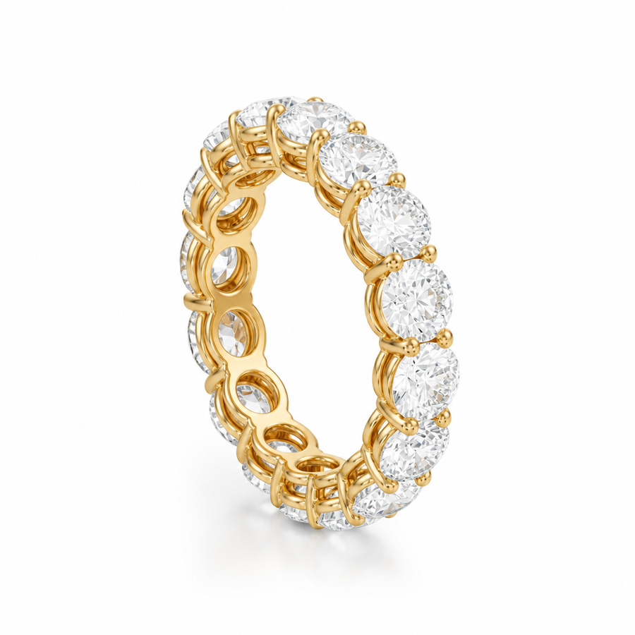 Round Basket Eternity Band