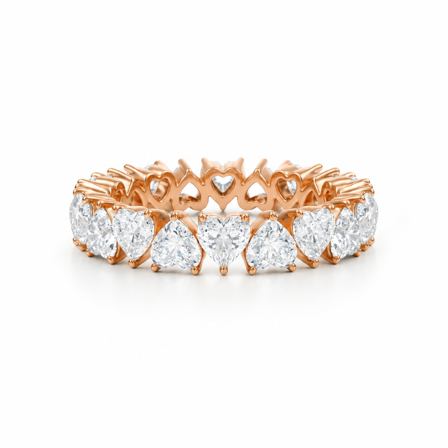Heart Shape Heart Shape Eternity Band