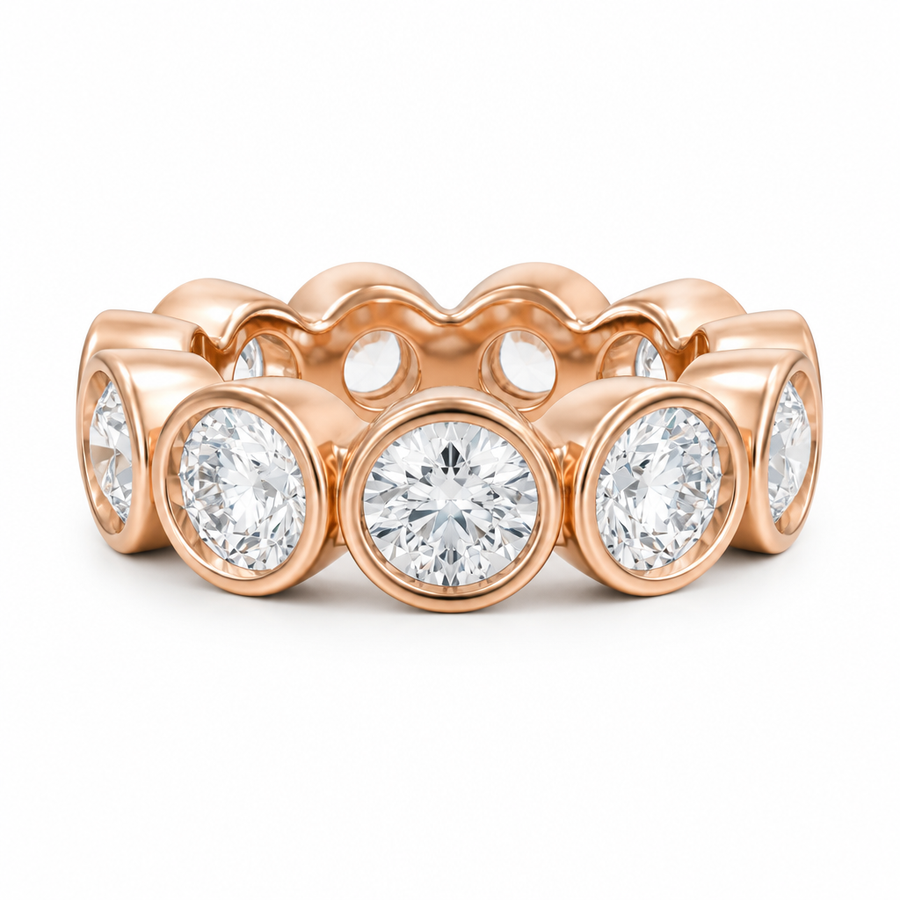 Round Bezel Eternity Band