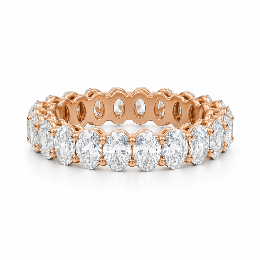 Oval Basket Eternity Band