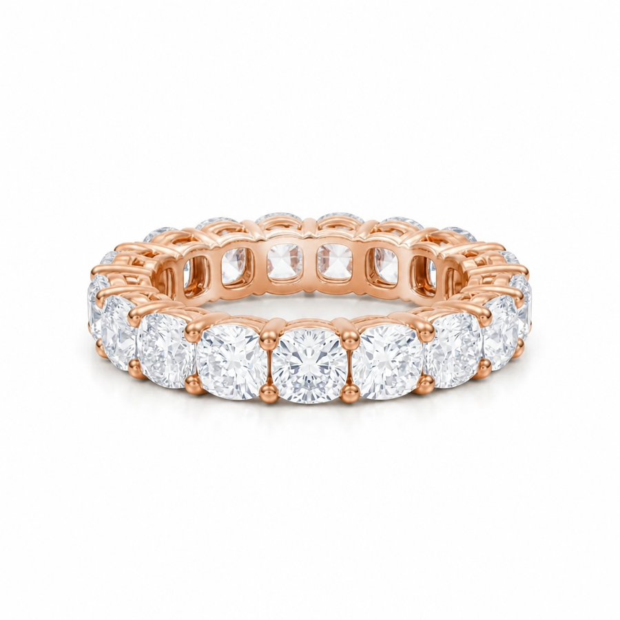 Cushion Basket Eternity Band