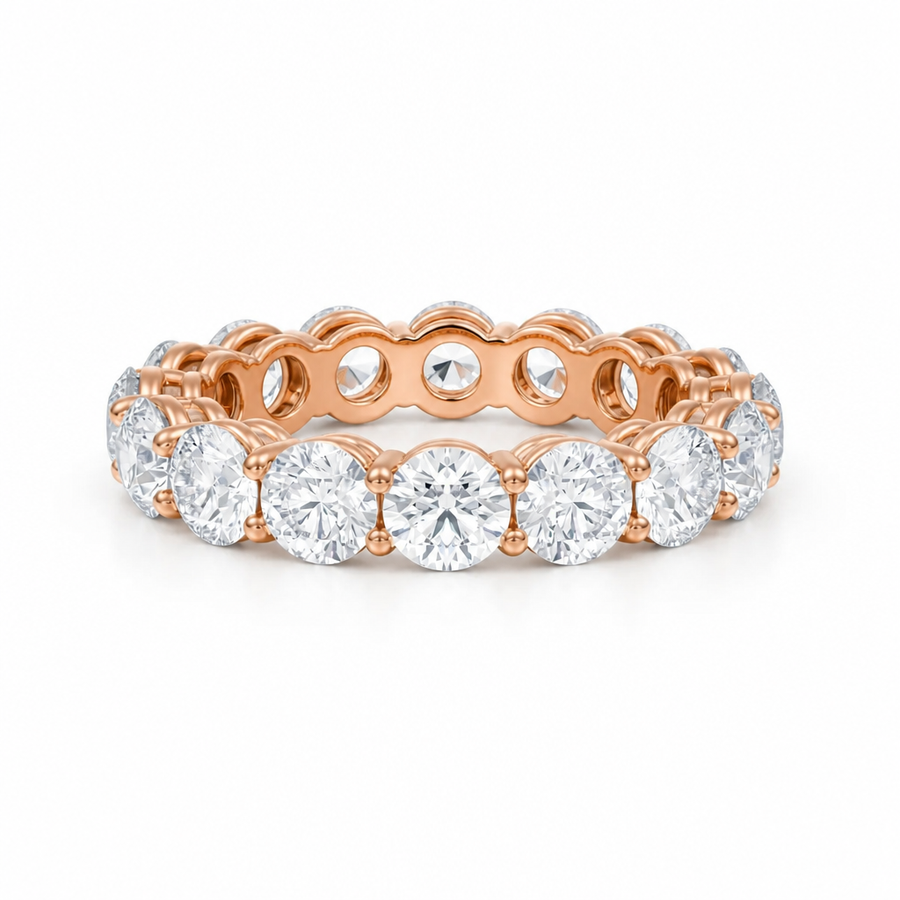 Round Basket Eternity Band