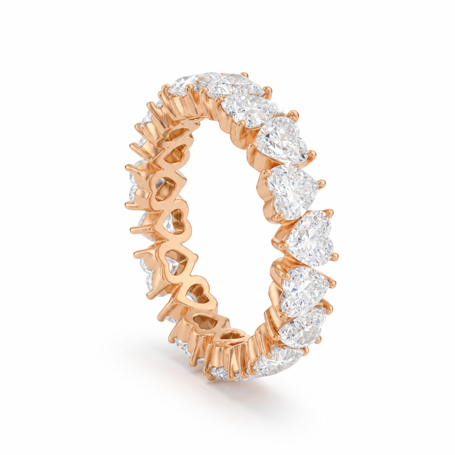 Heart Shape Heart Shape Eternity Band