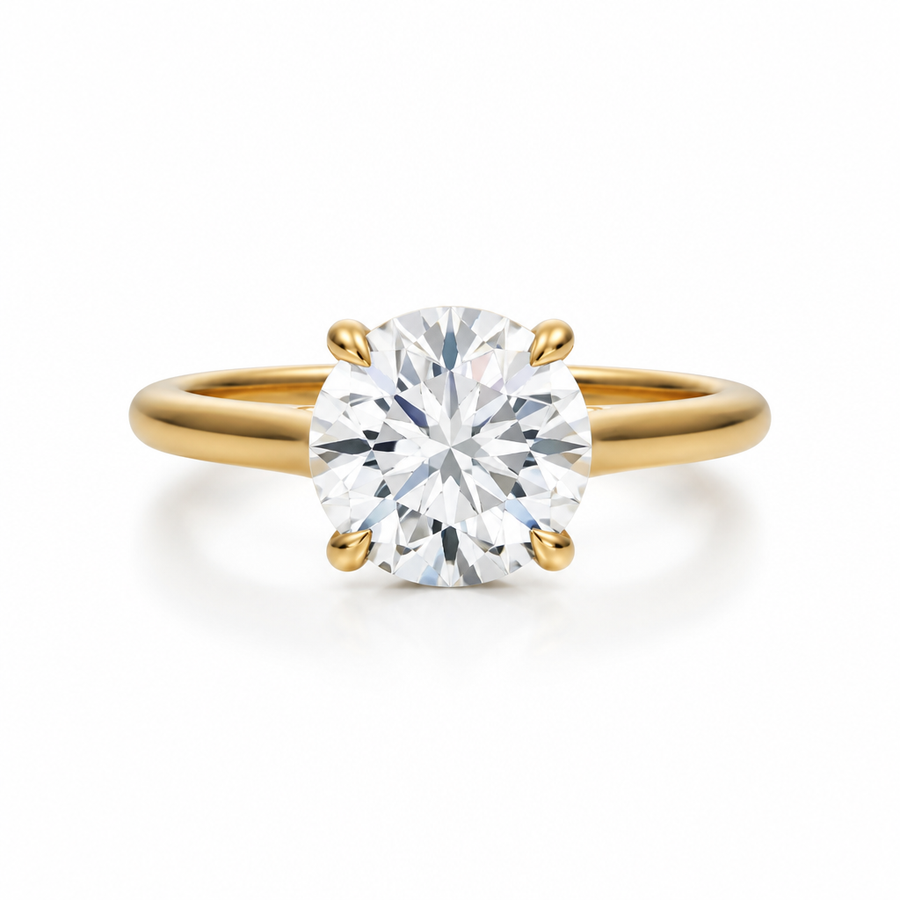Round Classic Cathedral Ring