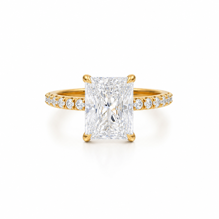 Radiant Modern Pave Ring