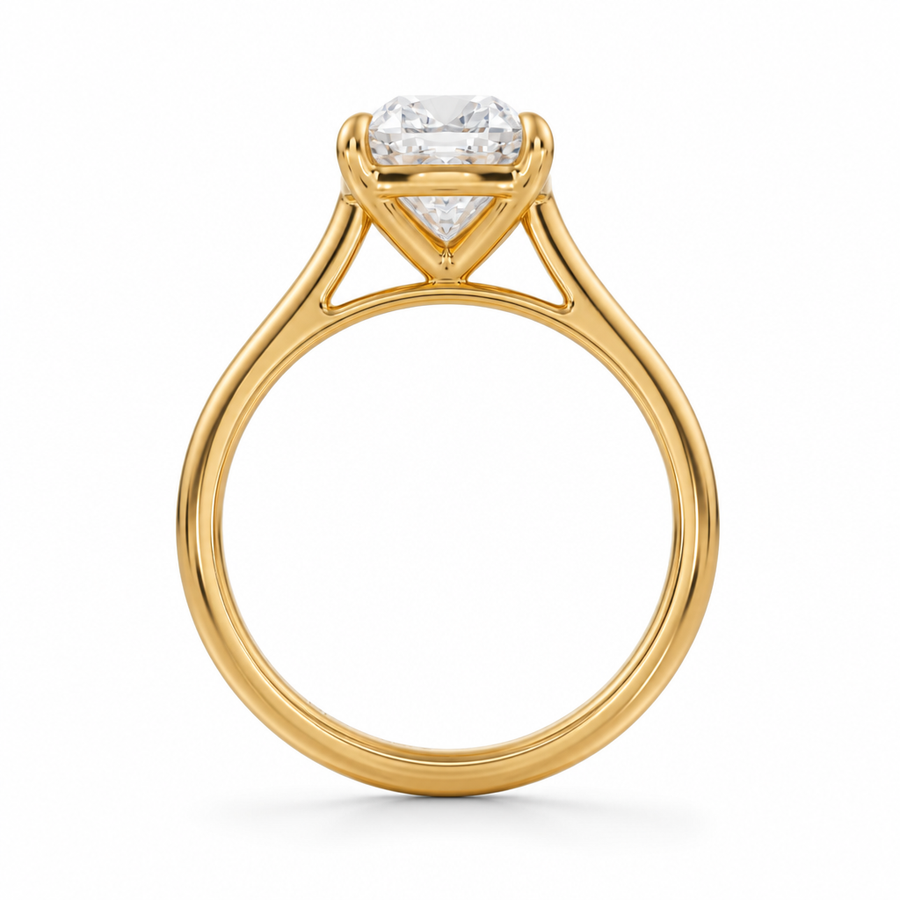 Cushion Classic Cathedral Ring