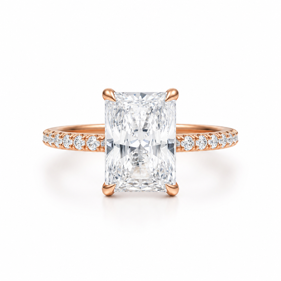 Radiant Modern Pave Ring