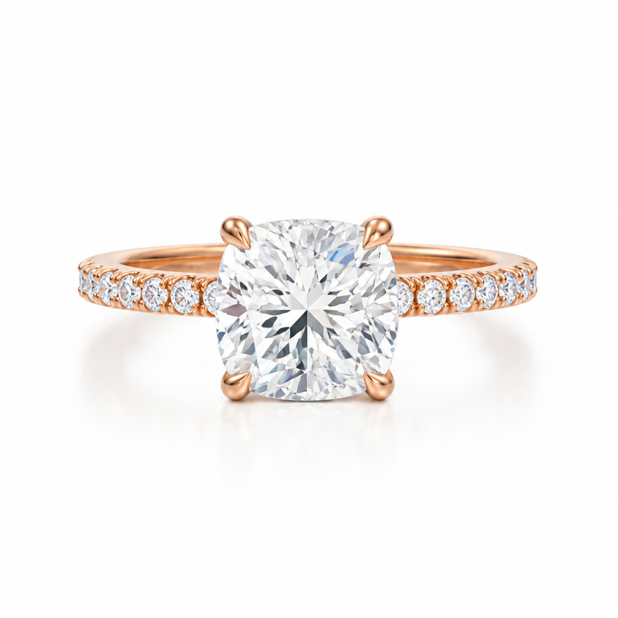 Cushion Modern Pave Ring