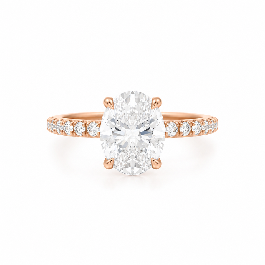 Oval Modern Pave Ring