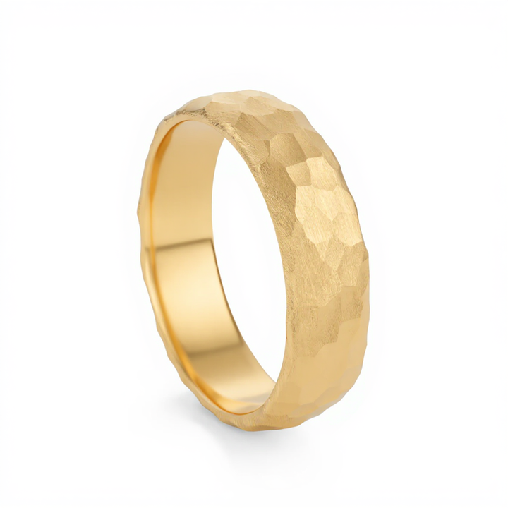 Hammered Wedding Band