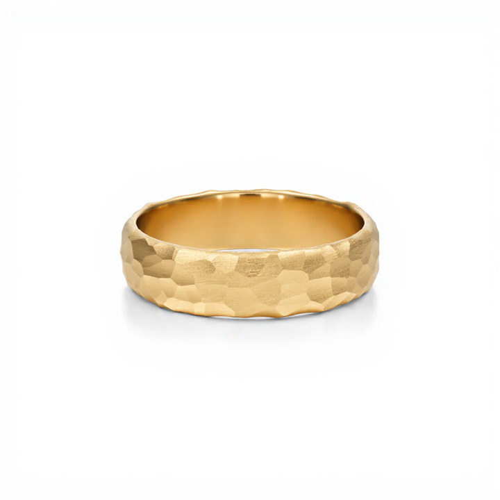 Hammered Wedding Band