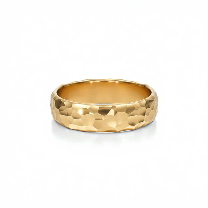 Hammered Wedding Band