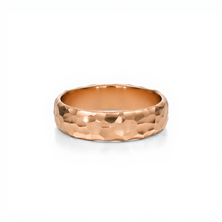 Hammered Wedding Band