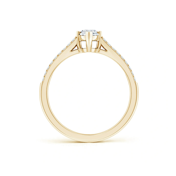 Marquise Solitaire Split Shank Engagement Ring
