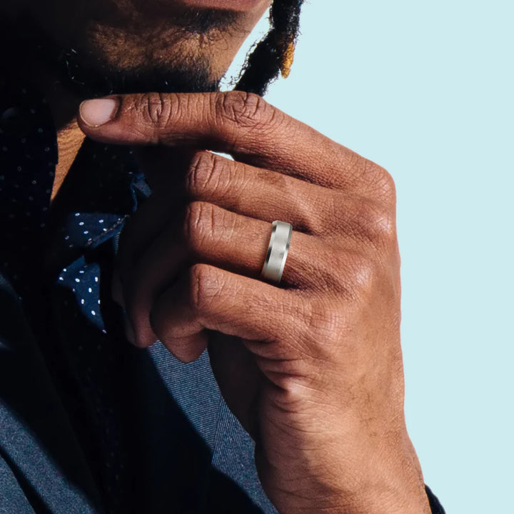 Beveled Wedding Ring