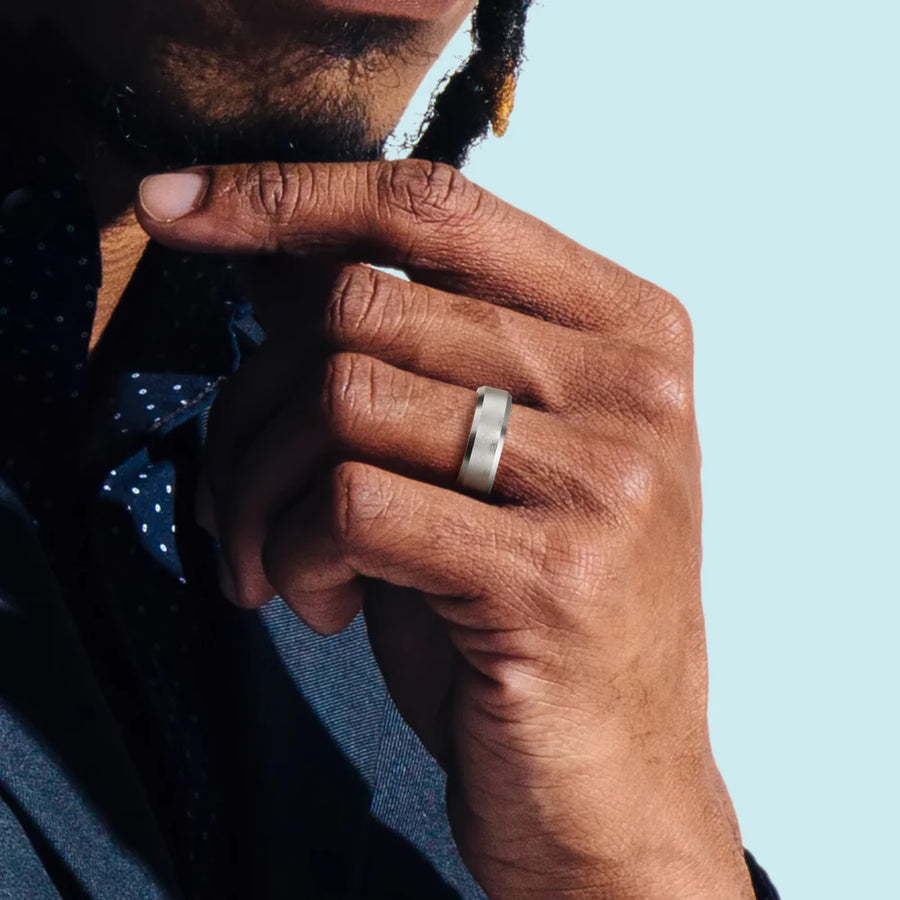 Beveled Wedding Ring