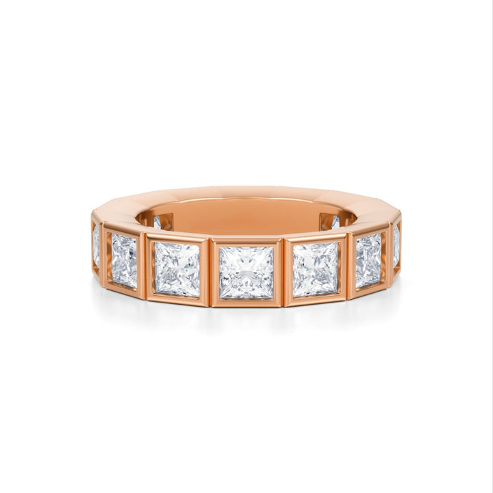 Princess Bezel Eternity Band