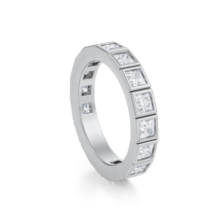 Princess Bezel Eternity Band