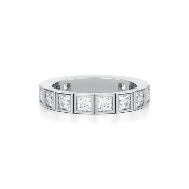 Princess Bezel Eternity Band