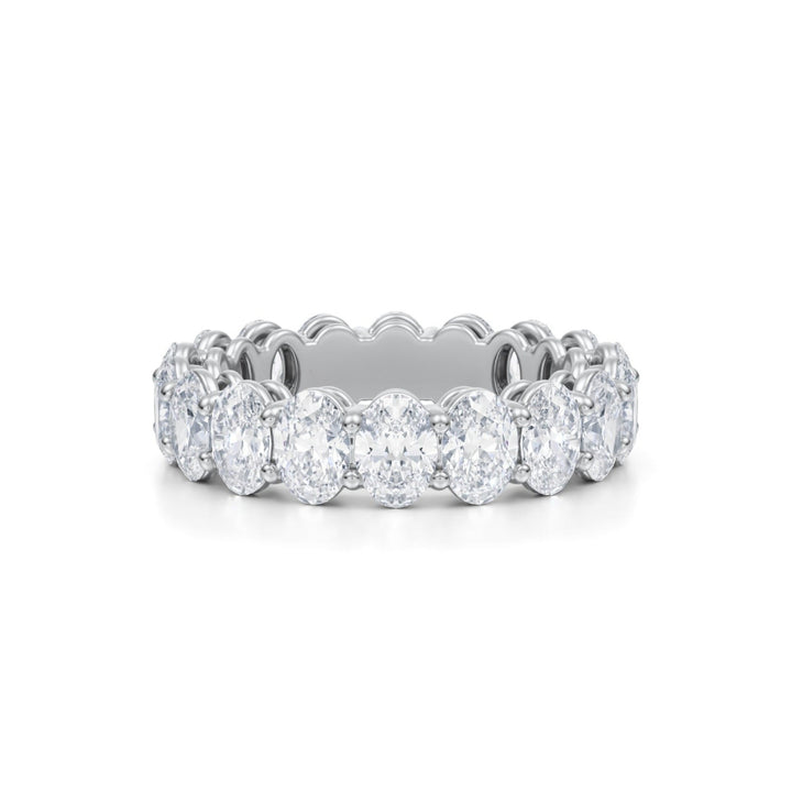Oval Eternity Band - Vertical