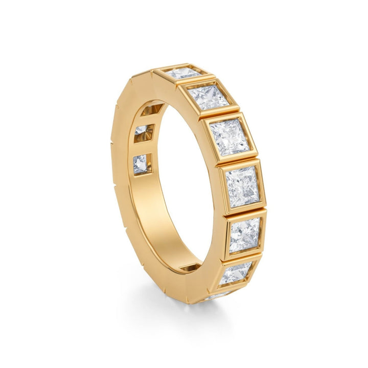 Princess Bezel Eternity Band