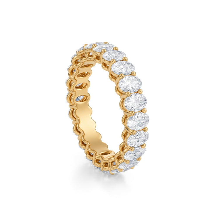 Oval Eternity Band - Vertical
