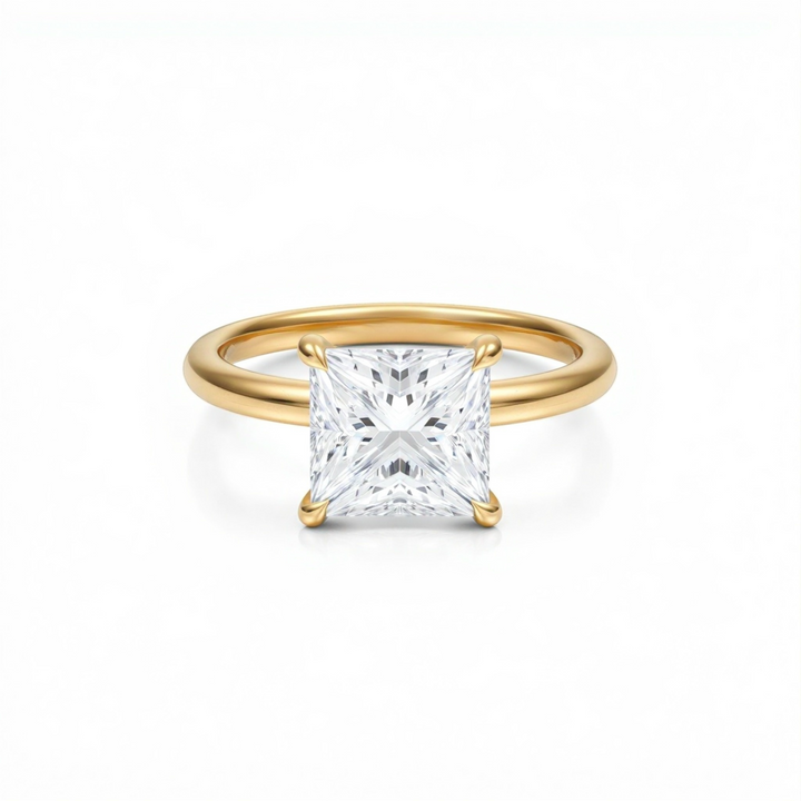 Princess Classic Open Solitaire Ring