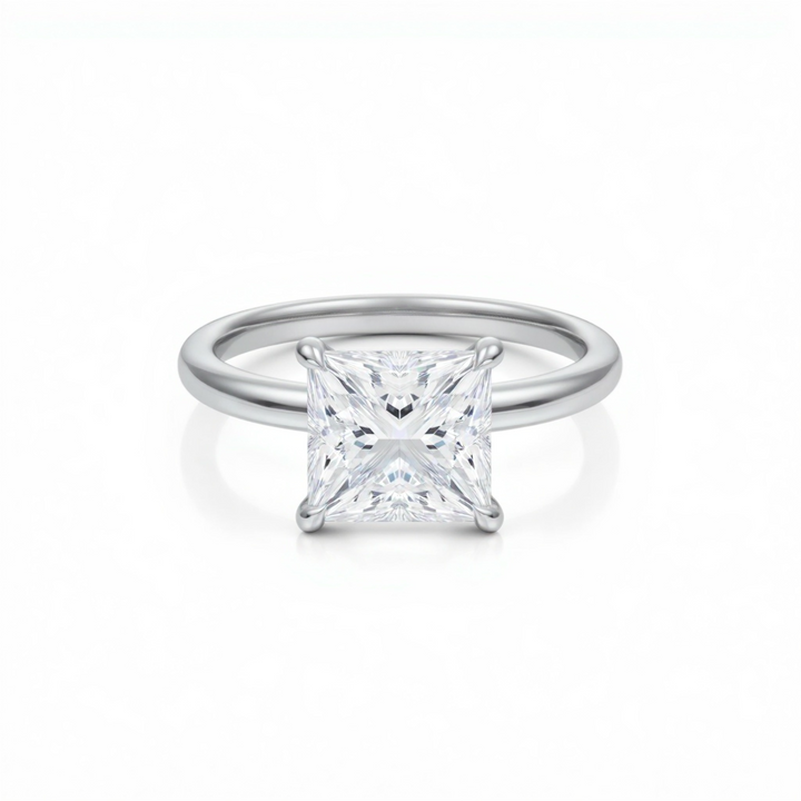 Princess Classic Open Solitaire Ring