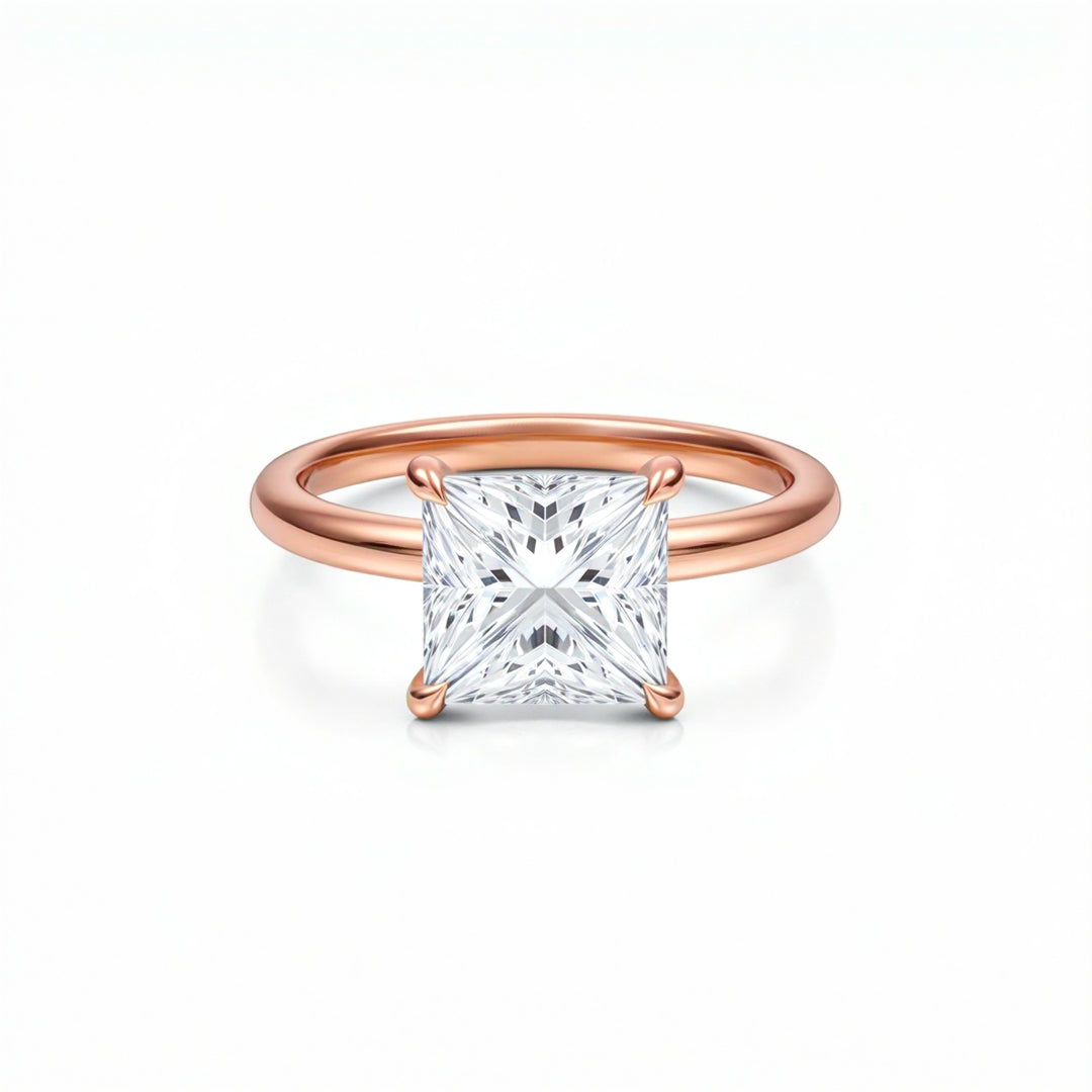 Princess Classic Open Solitaire Ring