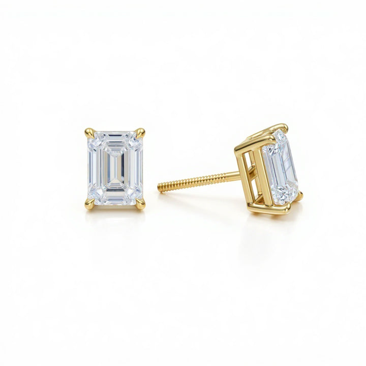 Emerald Stud Earrings