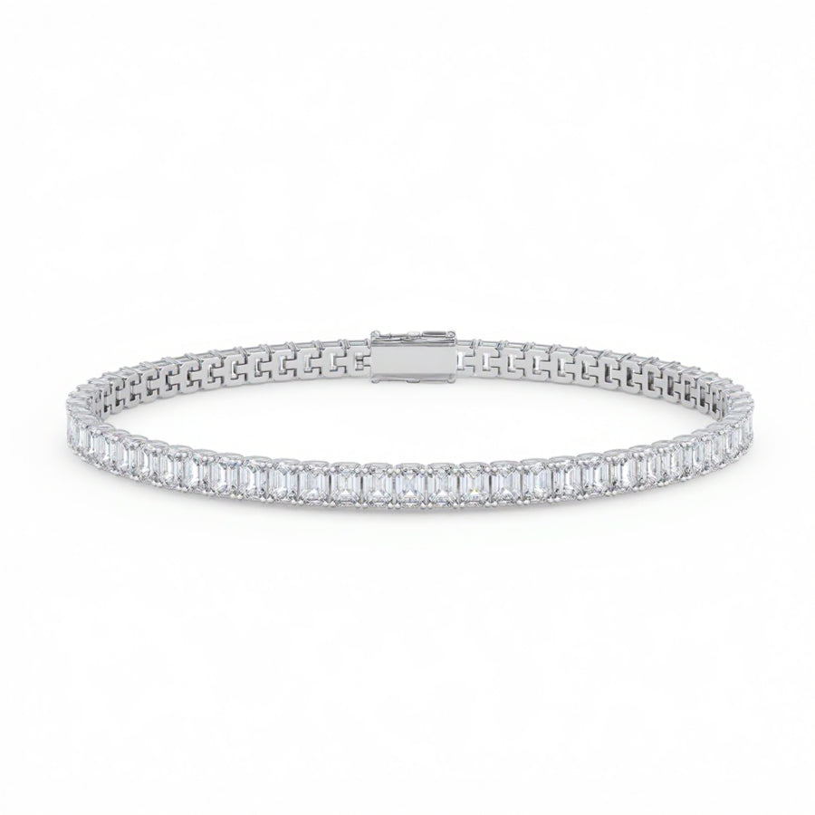 Emerald 4 Claw Tennis Bracelet