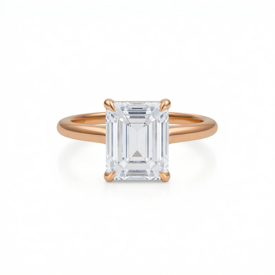 Emerald Classic Cathedral Ring