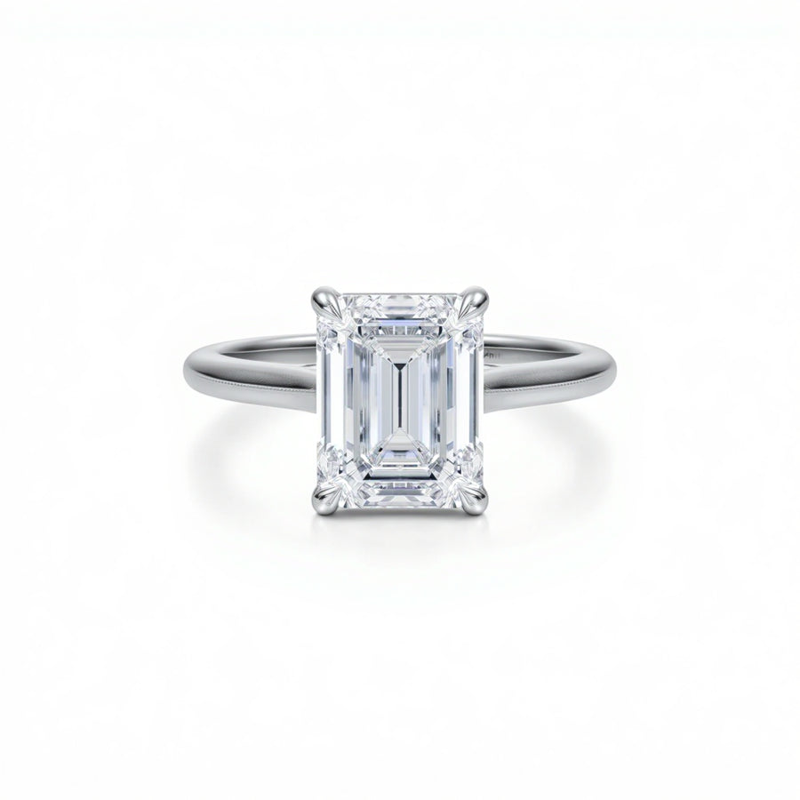 Emerald Classic Cathedral Ring