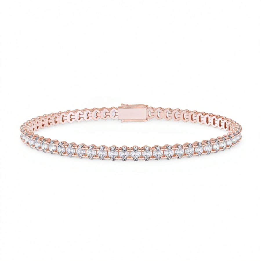 Oval 4 Claw Tennis Bracelet
