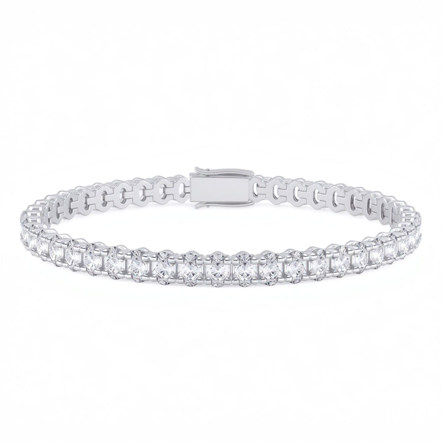 Oval 4 Claw Tennis Bracelet