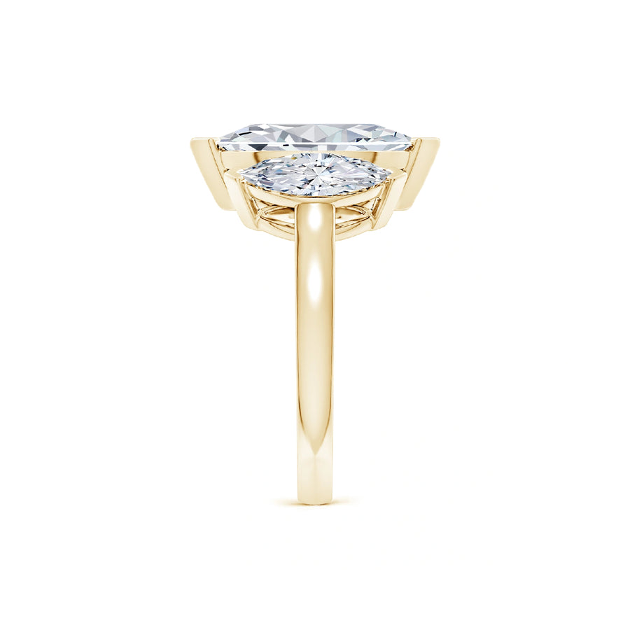 Marquise Three Stone Classic Engagement Ring