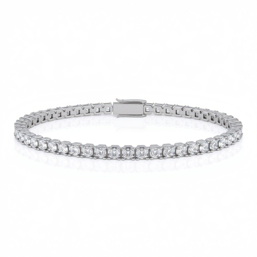 Asscher 4 Claw Tennis Bracelet