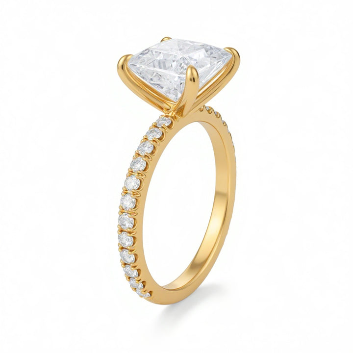 Princess Modern Pave Ring