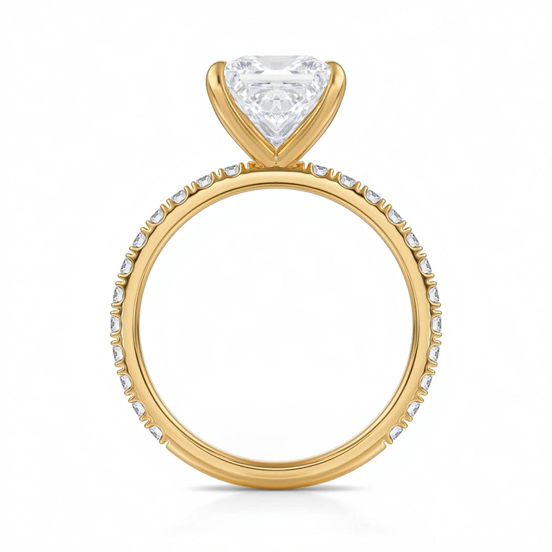 Princess Modern Pave Ring