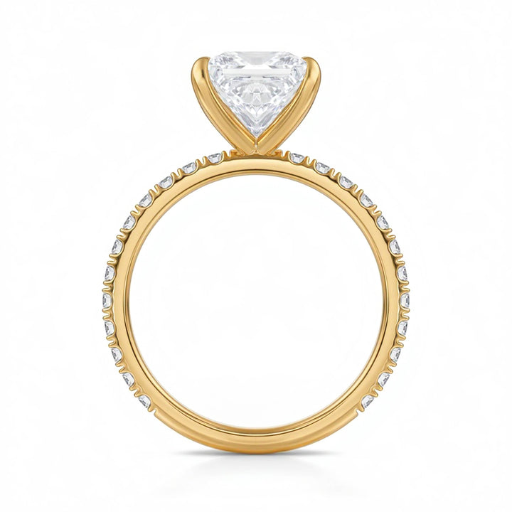Princess Modern Pave Ring