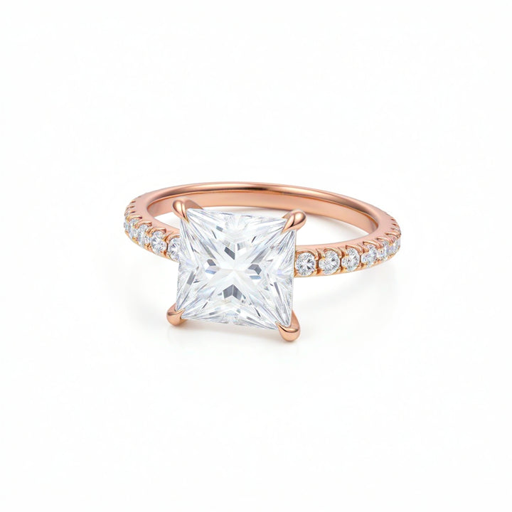 Princess Modern Pave Ring