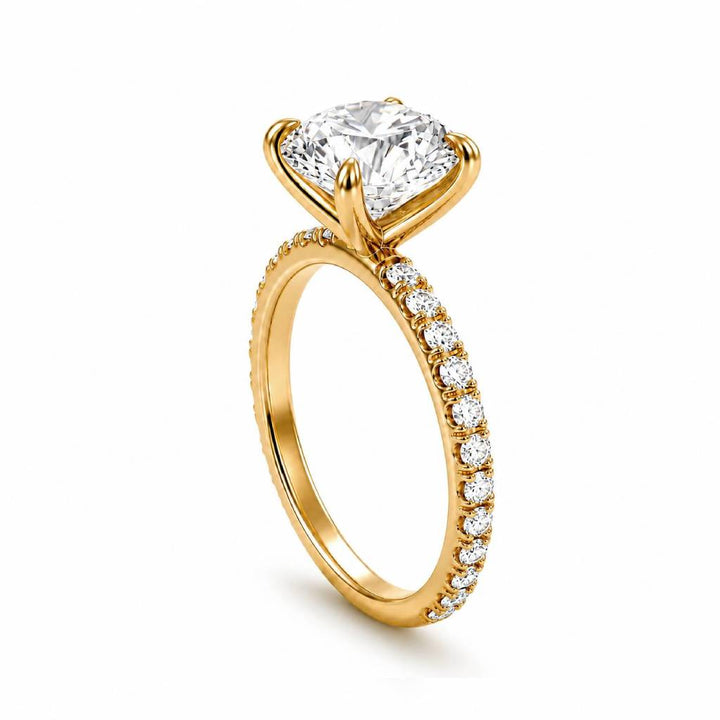 Round Modern Pave Ring